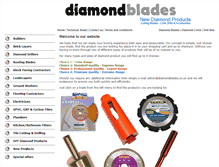 Tablet Screenshot of diamondblades.co.uk
